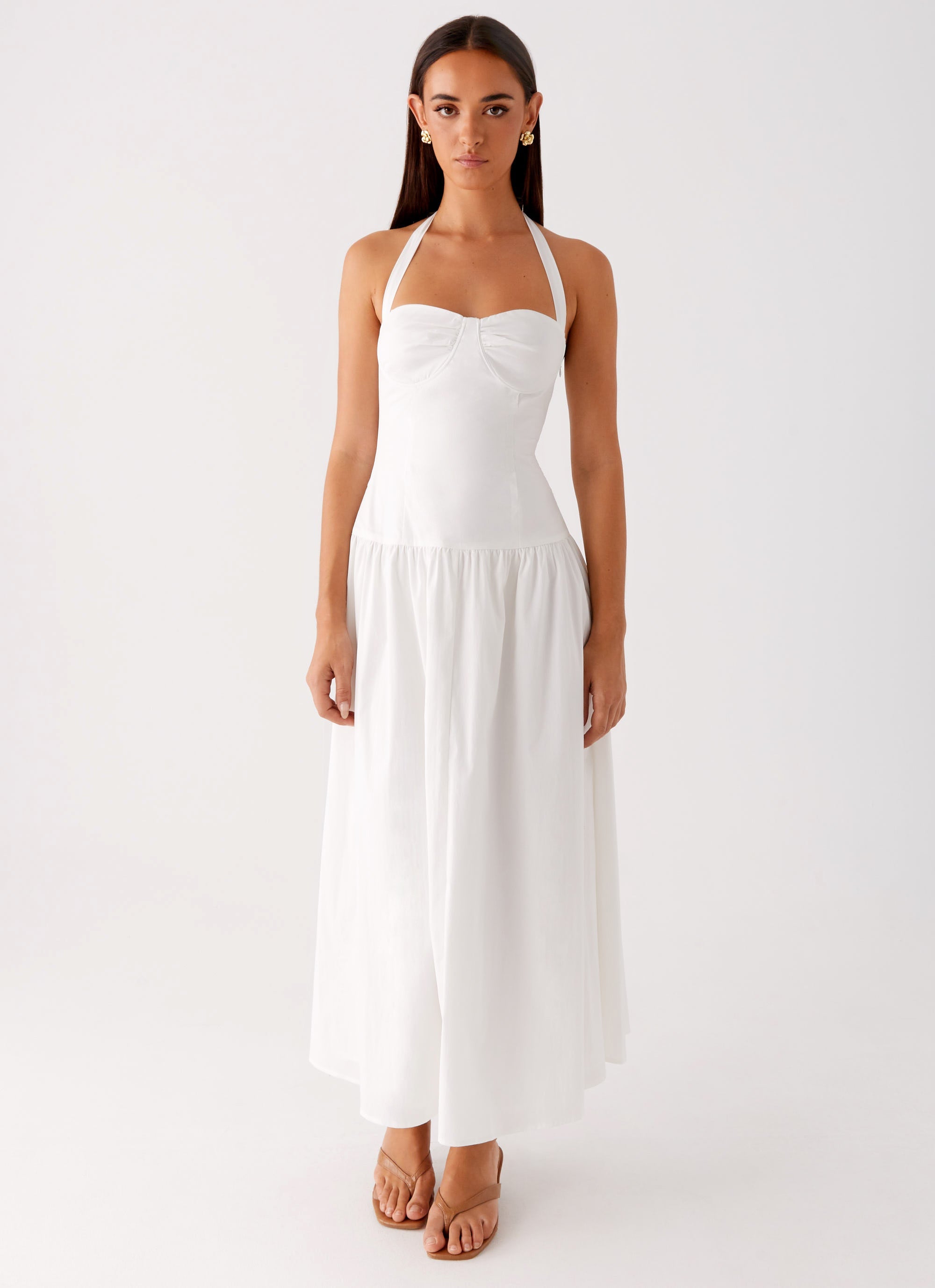 Vento Midi Dress White 5 Peppermayo