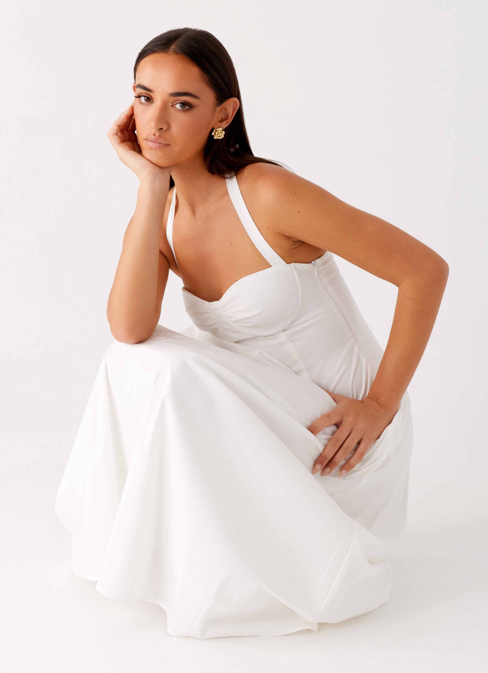 Vento Midi Dress White 6 Peppermayo