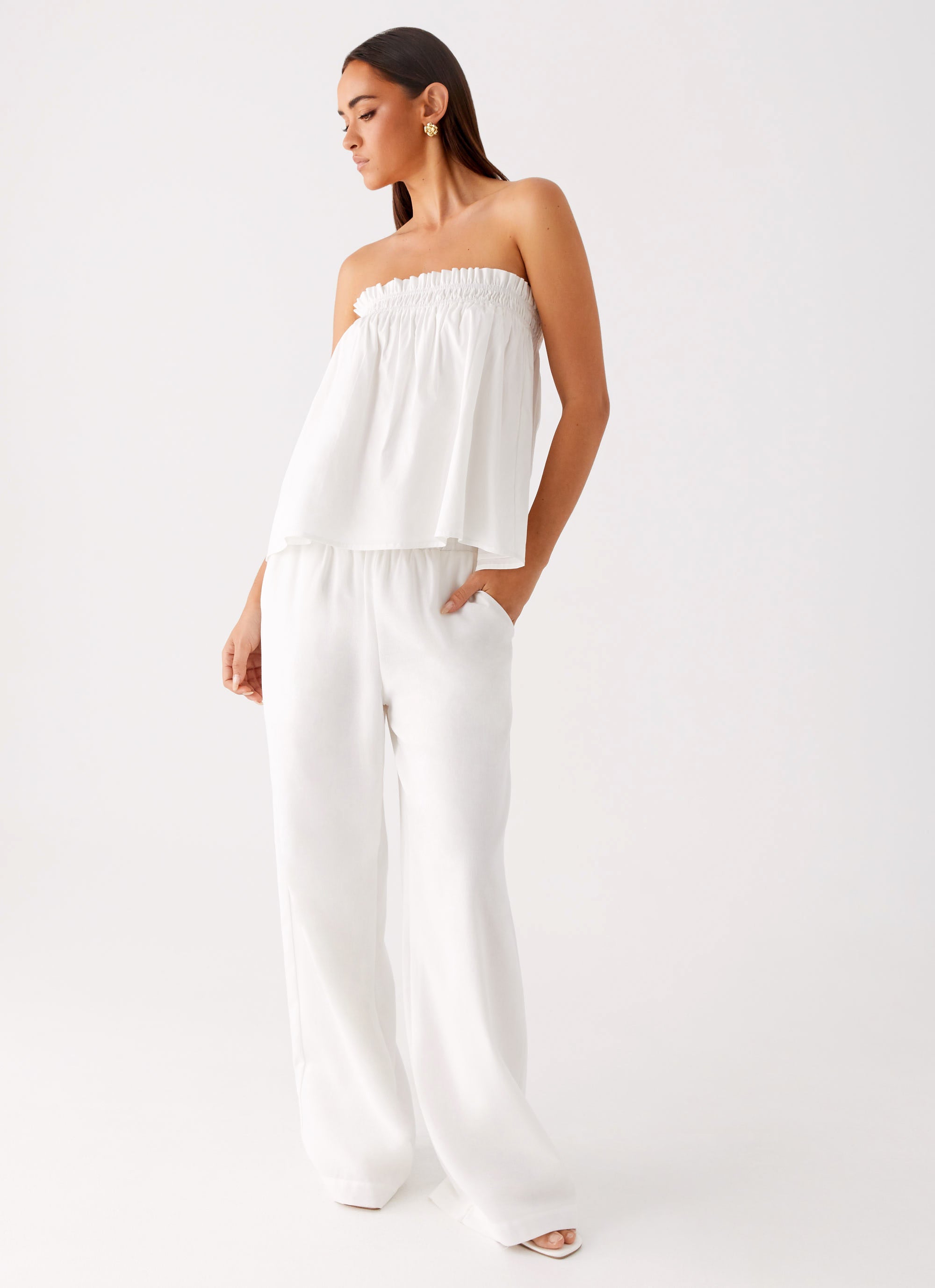 Wynter Babydoll Top White 5 Peppermayo