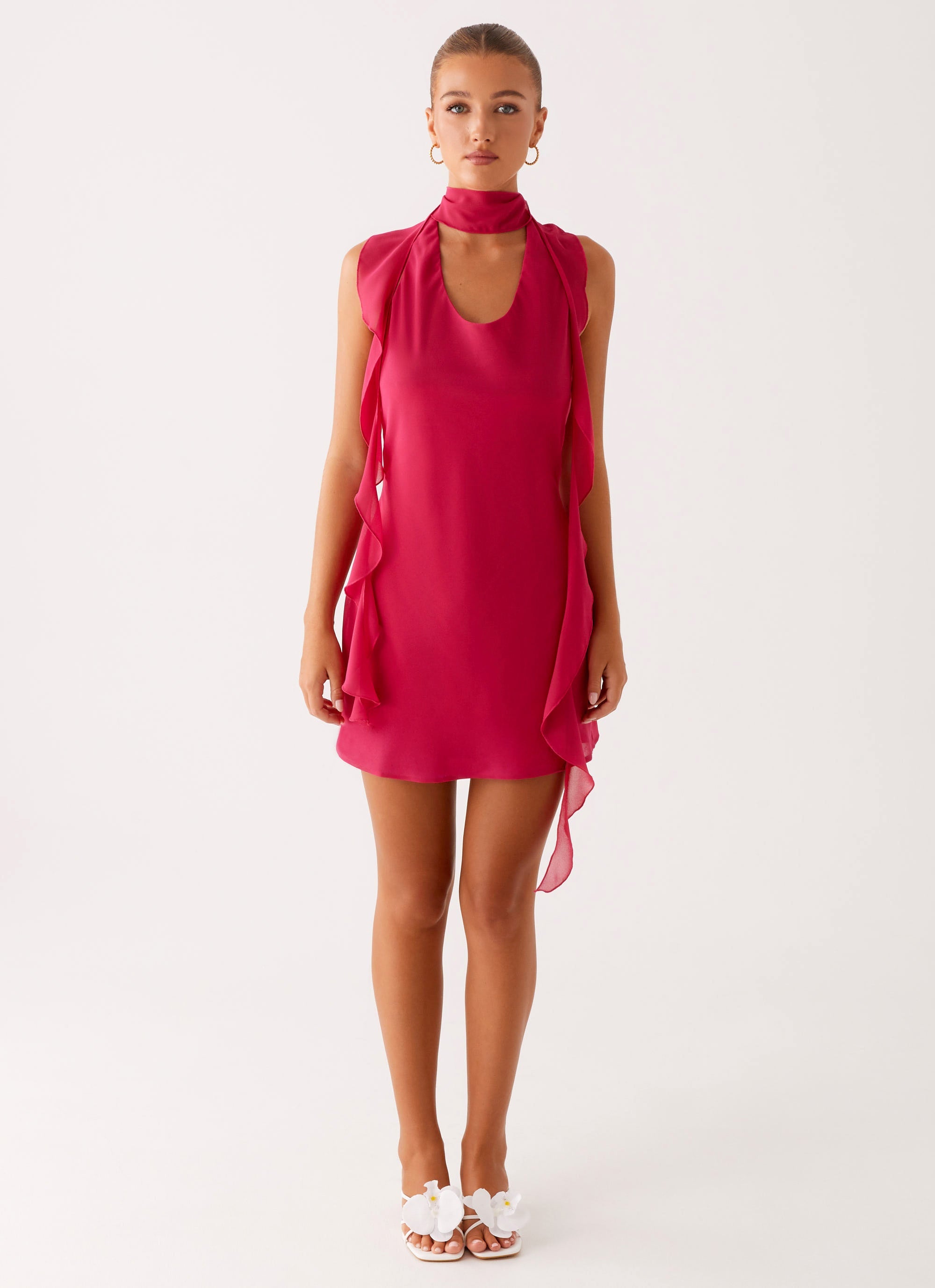 Tanner-Mini-Dress-Fuchsia-1-Peppermayojpg