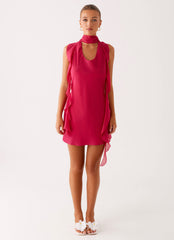 Tanner-Mini-Dress-Fuchsia-1-Peppermayojpg