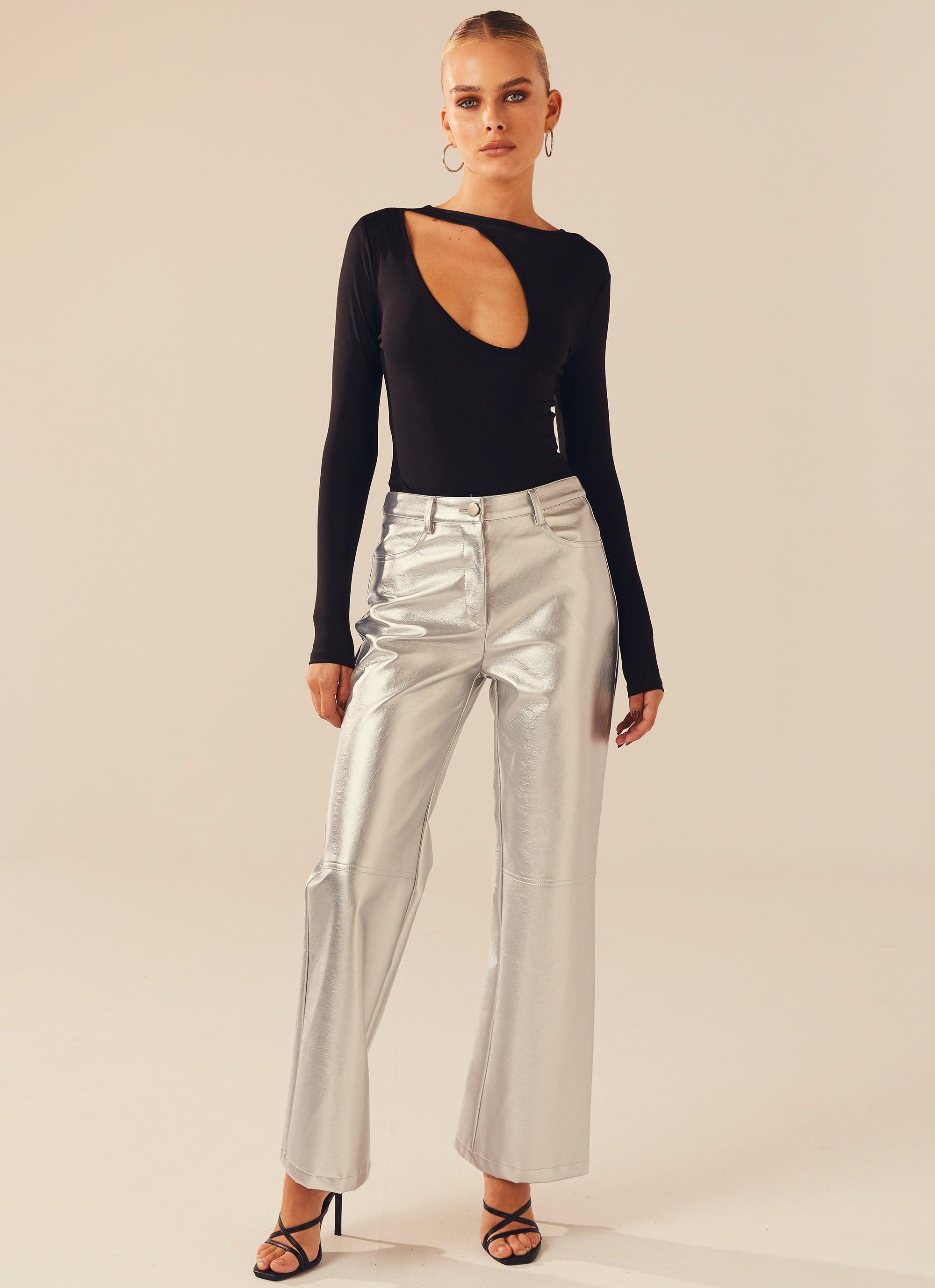 Untouched Long Sleeve Bodysuit - Shadow - Peppermayo US