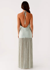 Kylie Maxi Dress Sage 3 Peppermayo