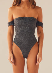 Catch The Light Bodysuit - Onyx - Peppermayo US