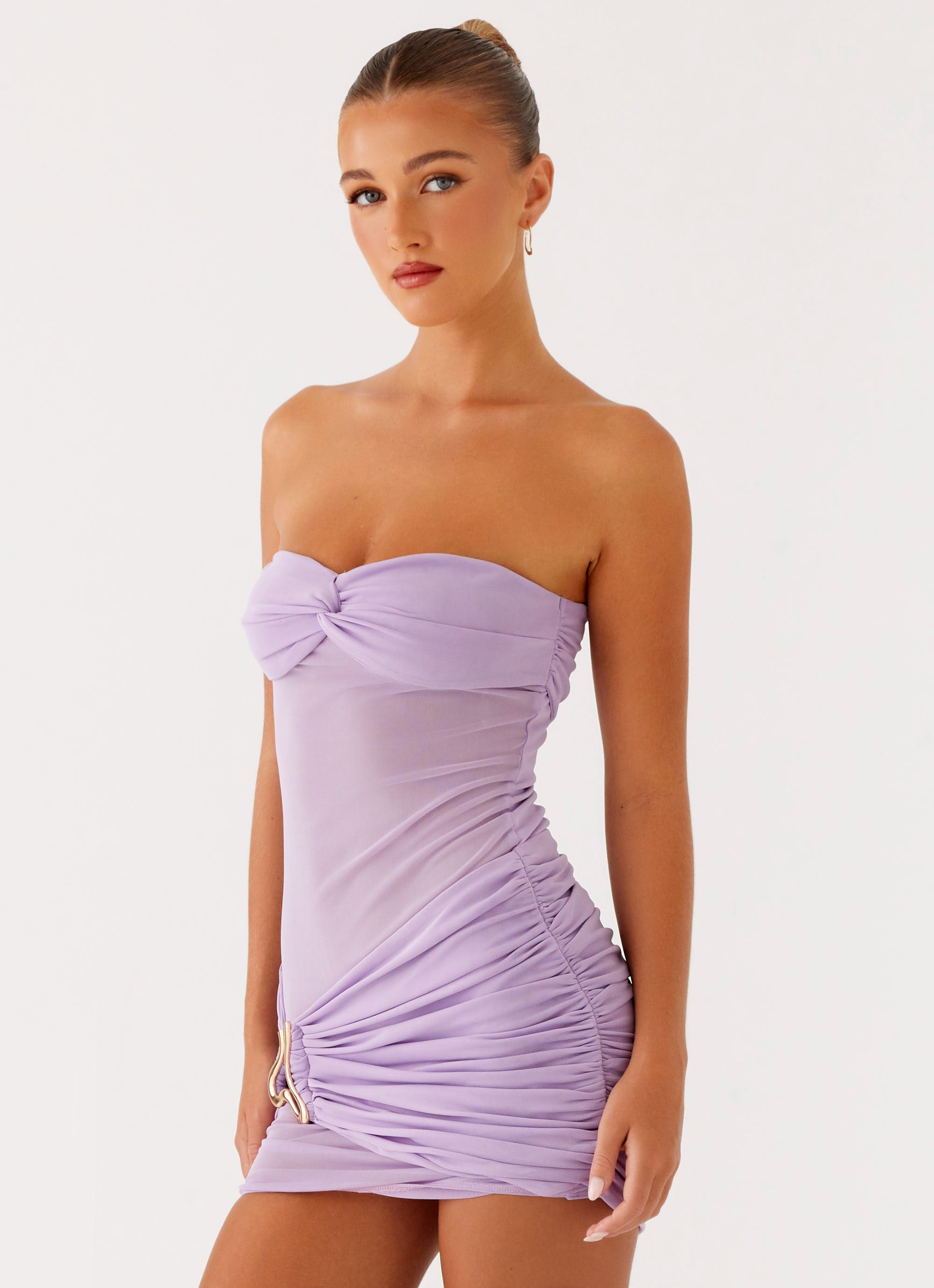 Lilibet Mini Dress Lilac 2 Peppermayo