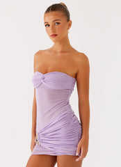 Lilibet Mini Dress Lilac 2 Peppermayo