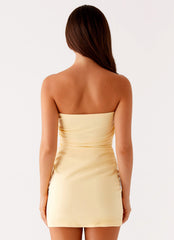 Simeon Mini Dress Yellow 4 Peppermayo
