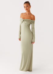 Marla Long Sleeve Maxi Dress0865 Peppermayo