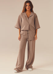 The Good Days Shirt - Taupe - Peppermayo US